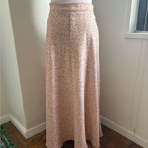 Altar’d State Floral Pink Midi Skirt